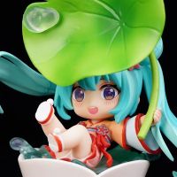 Hot Bandai Wolvesworld Miku Hatsune Lotus Pond เล่นกับ Lotus Leaf Q รุ่นนั่ง Porcelain Bowl ed Hand Office