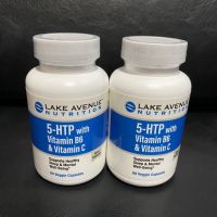 NEW STOCK 5HTP Lake avenue nutrition 5htp 100mg +B6+C60เม็ด