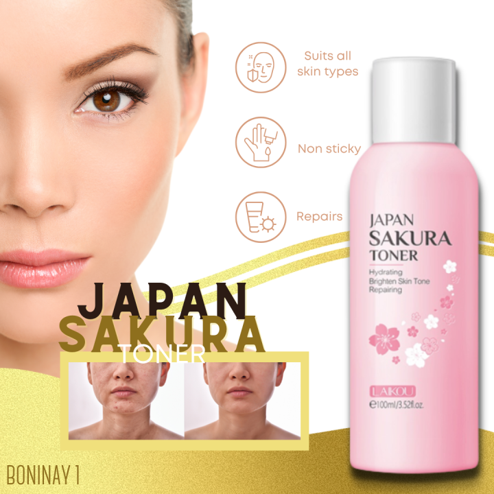 TRENDING Sakura Face Toner Cherry Blossoms Nourishing Reduce Spots Rejuvenating Firming 100ml