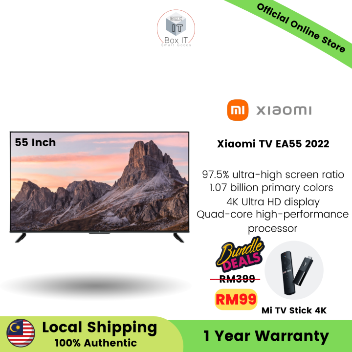 Xiaomi TV EA55 2022 | 96.7% ultra-high screen ratio | 1.07 billion ...
