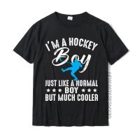 Hockey Boy Winter Sports Ice Hockey Player Boys Kids Gift Normal Cotton Men Tops Shirt Birthday Prevalent Tshirts 4XL 5XL 6XL