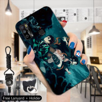 เคสมือถือเคสโทรศัพท์เคส  Infinix  Infinix Hot 9 Play / X680 (แหวนนิ้วมือ + Lanyard) การ์ตูนAnime Demon Slayerโทรศัพท์มือถือเคสมือถือเคสโทรศัพท์เคส เด็กชายหญิงนุ่มซิลิโคนTPU กันกระแทกปกหลัง