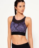 SUPERDRY NIGHT RUNNER SPORTS BRA - สปอร์ตบรา สำหรับผู้หญิง สี Plum Snake