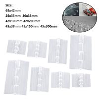 2Pcs Transparent Plastic Folding Hinge Durable Clear Foldable Furniture Hardware ABS Acrylic Door Hinges Cabinet Door