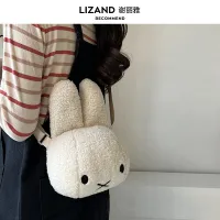 Winter and summer rabbit doll bag crossbody small bag for women 2023 new childrens cute lamb hair plush bag 【JYUE】