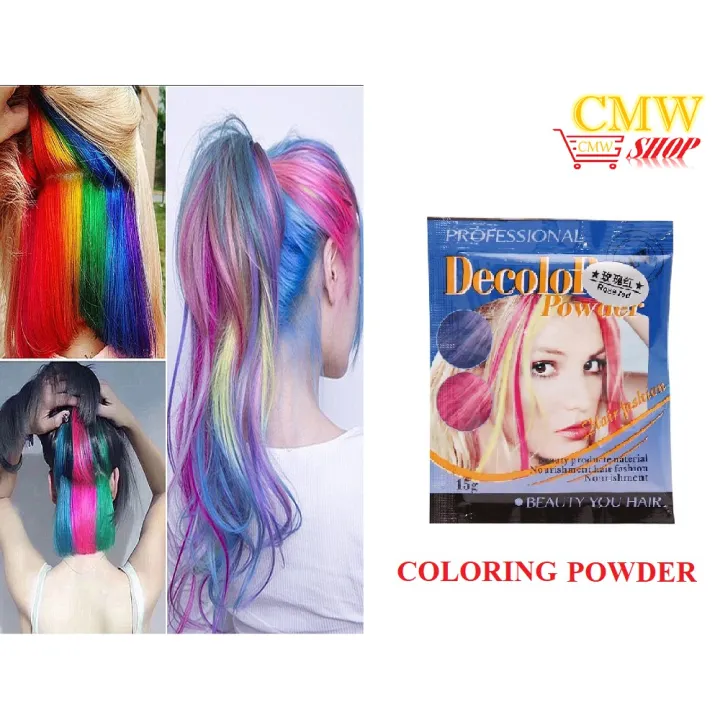 Decolor Powder Hair Dye Color Powder 15g | Lazada