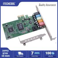 PCI-E ชิปเซ็ต CMI8738ซาวน์การ์ดดิจิทัลออดิโออะแดปเตอร์เสียง24บิต48กิโลเฮิรตซ์การ์ดเสียงแบบพกพาสำหรับโฮมเธียเตอร์