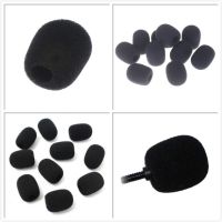 【Grand】10pcs Practical Small Black Microphone Headset Windscreen Sponge Foam Mic Cover