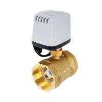 1/2" 3/4" 1" 2" IP65 Waterproof Motorized Ball Valve Brass Electric Ball Valve Big Torque Metal Motor