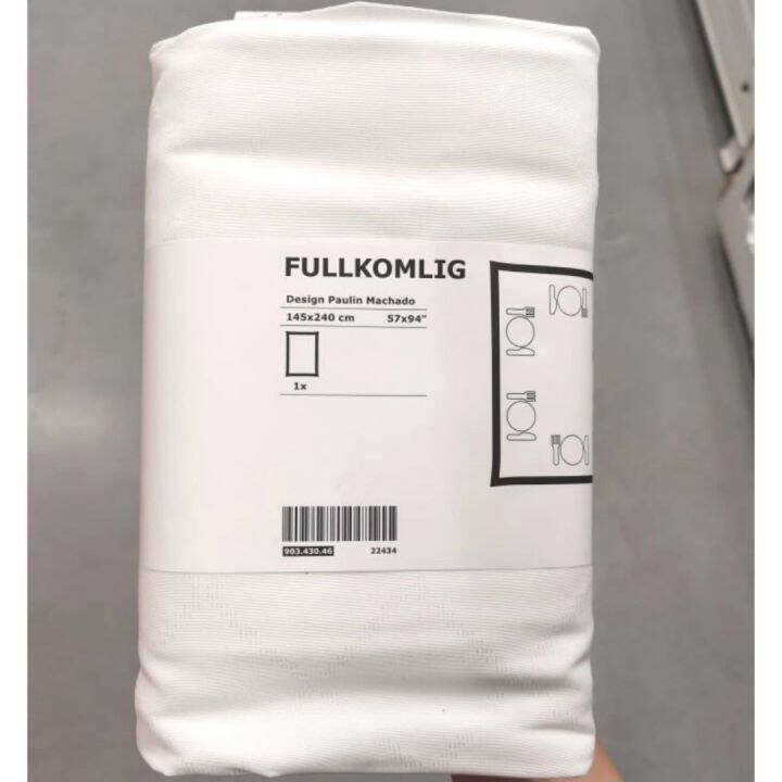 IKEA FULLKOMLIG/IKEA 365+ Tablecloth, Alas meja, white, putih, 145x240