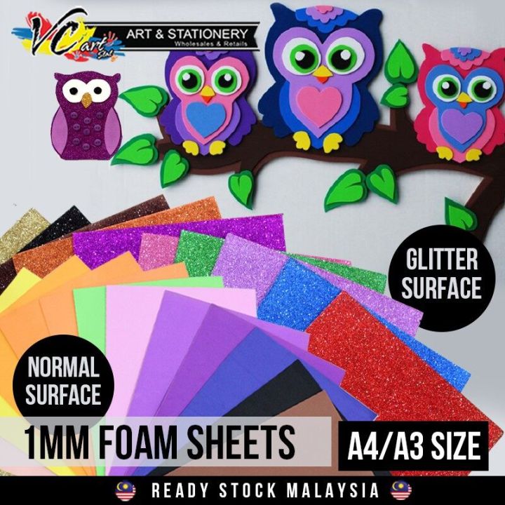 Craft E EVA Sponge Craft Foam Sheet School A4/A3 Size | Lazada