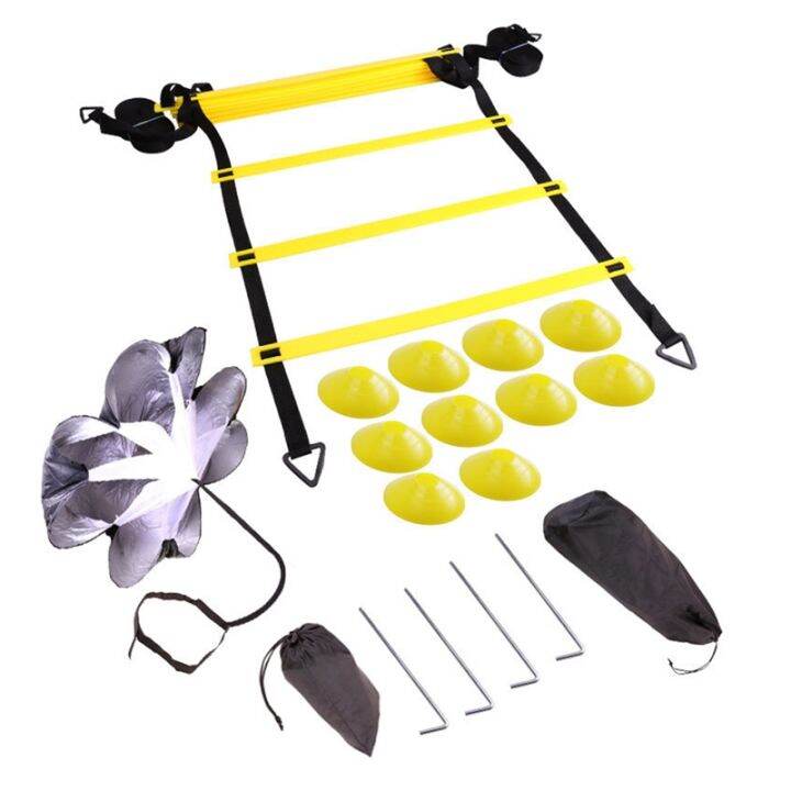 Football Training Set Agility Ladder Jump Ladder Speed Ladder Logo Disc