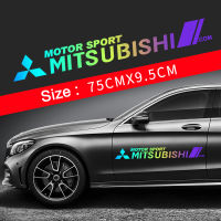 Mitsubihsi สติกเกอร์ติดประตูด้านร่างกายสติ๊กเกอร์แต่งรถเหมาะสำหรับมิตซูบิชิดอกไม้ Triton Xpander Mirage Lancer Pajero Attrage LANCER LANCER PAJERO ฯลฯ2ชิ้น