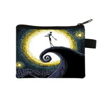 The Nightmare Before Christmas Dompet Koin กระเป๋าสตางค์พวงกุญแจ Id ที่ตั้งย้ายที่ได้การ์ดเด็ก