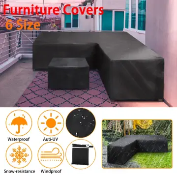 Patio Furniture Cover for Outdoor Snow Protection Waterproof Patio Table  Chair Cover Rectangular UV Resistant Durable Sectional Sofa Protective Cover  - China Furniture Cover and Chair Cover price