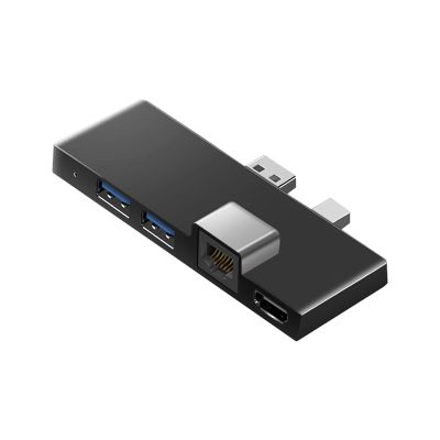 For Surface Pro 4 5 6 Docking Station Hub with 4K -Compatible TF Card Reader Gigabit Ethernet 2 USB 3.1 Gen 1 Port