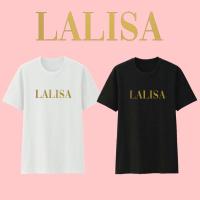 เสื้อยืดพิมพ์ลายแฟชั่น พร้อมส่ง LALISA ลิซ่า โซโล่ เสื้อยืด คอกลม สตรีท สไตล์เกาหลี Lisa Solo  3BVO