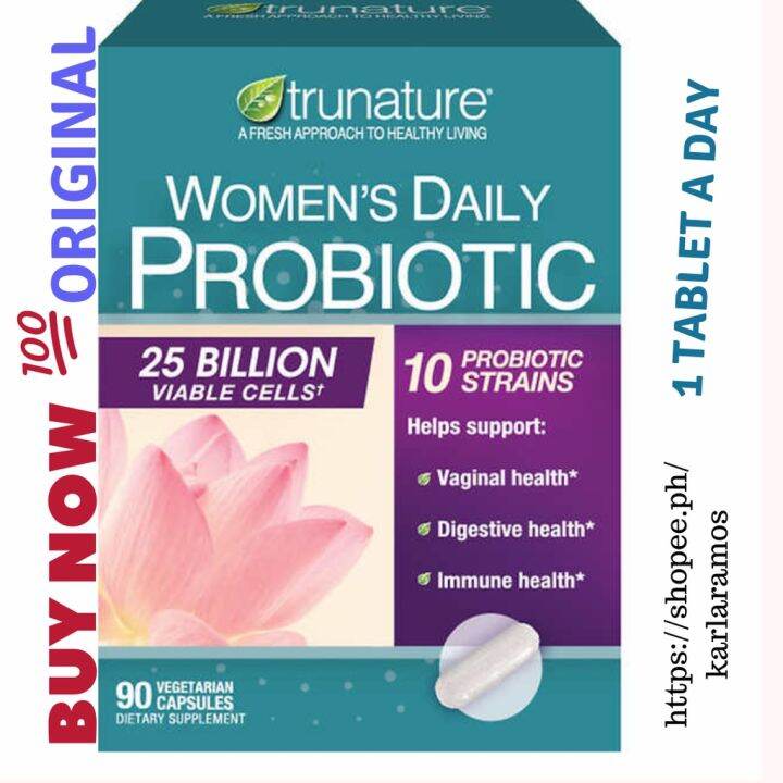 Trunature Women S Daily Probiotic 90 Vegetarian Capsules Adult Probiotic Lazada Ph