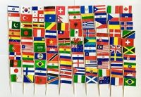 World Flag Toothpick Box of 100 Toothpicks Country Flags Dinner Cake Toothpicks Cupcake Decoration Fruit Cocktail Sticks Party Mobile Accessories