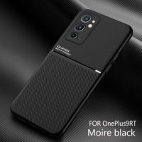 OnePlus 9 RT 5G Case,RUILEAN Fashionable Moire Embedded Iron Plate Ring-free Bracket Phone Case (Compatible with Magnetic Car) for OnePlus 9 RT 5G