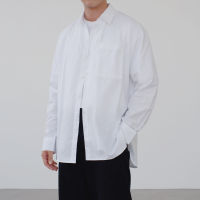 Hunter Studios - เสื้อเชิตแขนยาว ทรงOversize รุ่น Curve Shirt ผ้าOxford