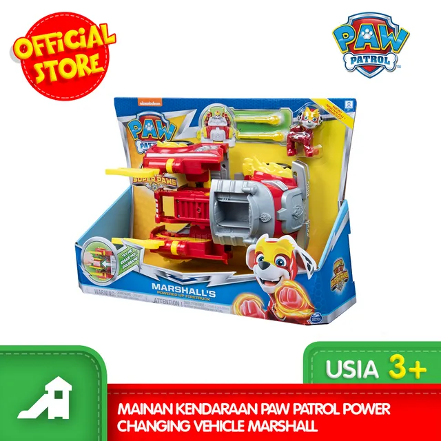 paw patrol marshall's powered up fire truck