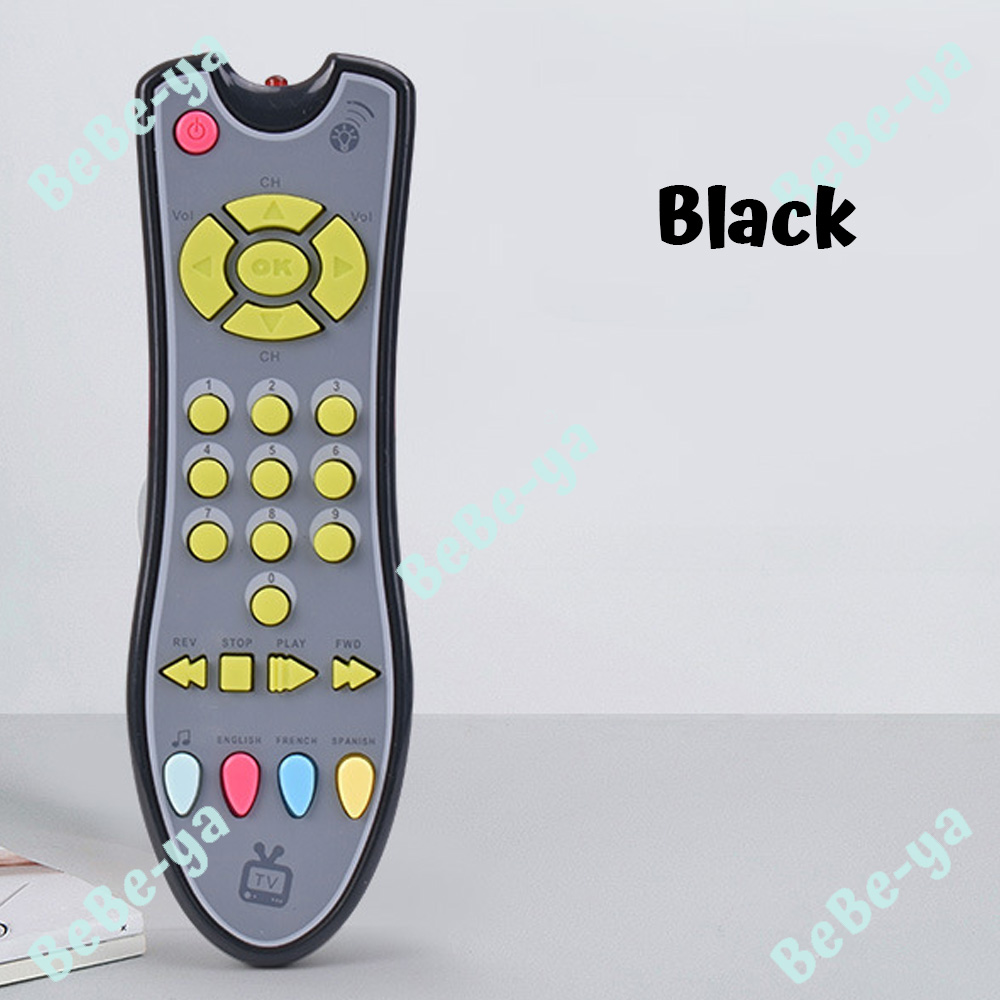 Baby Remote Control Toys - English Simulation Music TV Remote Control Phone Toy For Kids Early Learning Music