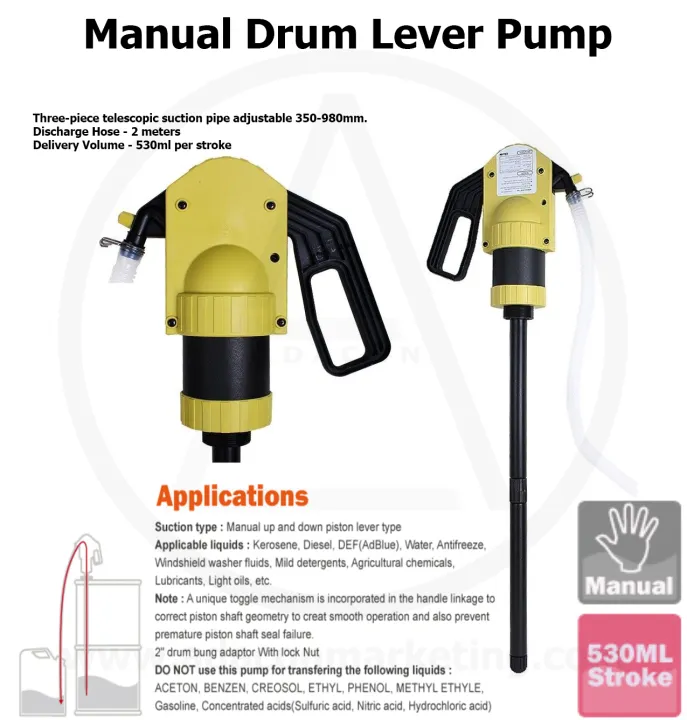 Manual Drum Pump Dispenser Lever Drum Pump Pail Pump Diesel dispenser