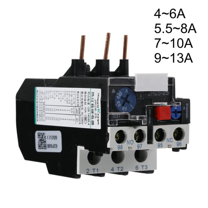 3P Lr2 Jr28-25 D13 8a 10a 13a 1no 1nc เครื่องวัดพิกัดป้องกันไฟฟ้า