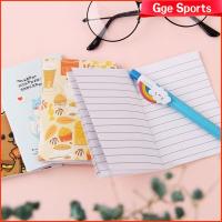 GGE SPORTS หนังสือ4ชิ้น/4เล่มสำหรับเด็กสมุดขนาดเล็กแบบพกพาพกพาง่ายสมุดการ์ตูนน่ารักกระดาษโน้ตพกพาขนาดเล็ก