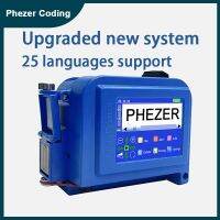 Phezer Pc11plus 12.7/25.4มม. ชุดบาร์เครื่องปริ้นเล็กพกพา QR รหัสวันที่วันหมดอายุฉลากเครื่องพิมพ์อิงค์เจ็ทแบบมือถือ