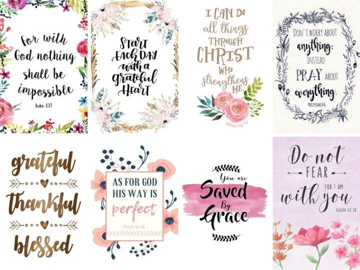 Laminated Home Wall Decor Bible Verse, Quotes (A4 Size) | Lazada PH