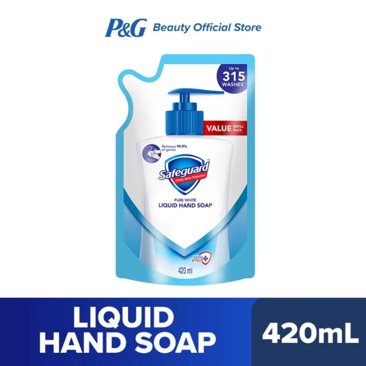 Safeguard Pure White Liquid Hand Soap 420ml Refill Lazada Ph