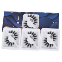 Single-line stem three pairs of false eyelashes fitted naturally curly eyelashes 3D three-dimensional multi-layer soft eyelashes