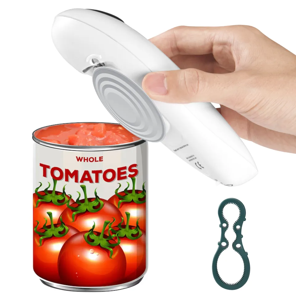 Electric Can Opener One Touch Switch Automatic Tin Opener Smooth