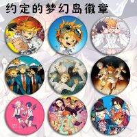 Anime The Promised Neverland Brooch Pin Cosplay Badge For Clothes Backpack Decoration Boys birthday present Fashion Brooches Pins