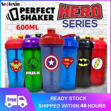 600ML Blender Shaker Bottle with Plastic Whisk Ball BPA Free