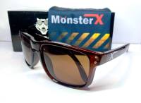 แว่นกันแดด MonsterX กรอบน้ำตาล เลนส์สีน้ำตาล X2