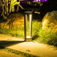 Thrisdar Outdoor Garden Pathway Lawn Light Backyard Villa Landscape Pole Pillar Lamp Park Street Road Path Bollards Light