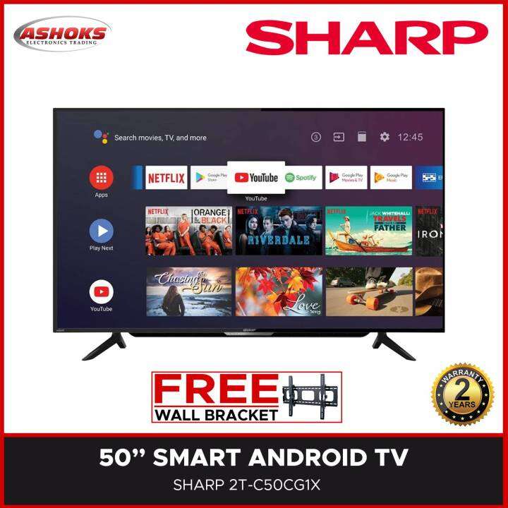 SHARP 2T C50CG1X 50 inch Smart Android LED TV / 50 inch Smart LED TV
