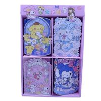 Sanrio My Melody Cinnamoroll Kuromi สติกเกอร์การ์ตูนต่อต้านสติกเกอร์รูปยุงน้ำมันหอมระเหยกลิ่นพฤกษาน้ำหอมเด็กกลางแจ้ง24ชิ้น