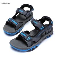 สินค้าแฟชั่นCasual Beach Sandal Men Outdoor Waterproof Hiking Sandals Velcro Leather Sport Sandals Outdoor Casual S