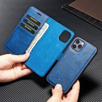 ●❀ DG.Ming For IPhone 11 12 13 14 Pro Max Mini Wallet Case Detachable Leather Magnetic Flip Cover Case For Iphone XS XR 7 8 Plus SE