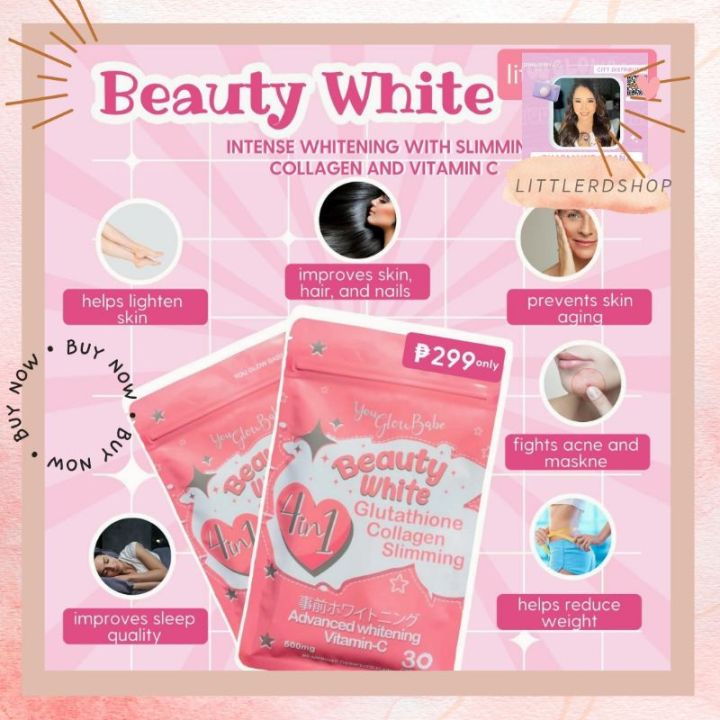 On Hand You Glow Babe Beauty White Glutathione Collagen Slimming Capsule Lazada PH