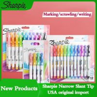 Sharpie Markers 4/12/24 Color Set Oily Waterproof Quick-Dry Art Coloring Paint Markers Drawing Graffiti Stationery Supplies