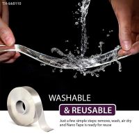 ✘ Transparent Double Sided Tape Nano Tape Waterproof Wall Stickers Reusable Heat Resistant Bathroom Home Decoration Tapes