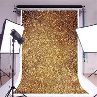 Yuchungao®3x5ft Proกลิตเตอร์สีทองพื้นหลังไวนิลฉากหลังสำหรับถ่ายภาพPhoto Studio