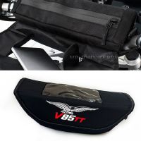 สำหรับ Moto Guzzi V85 TT V85TT มือจับกันน้ำและกันฝุ่นอุปกรณ์ตกแต่งจักรยานยนต์กระเป๋านำทางกระเป๋าเก็บของ