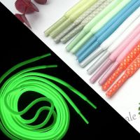 【hot sale】┇ D18 1Pair Luminous Shoelaces Round Sneakers Canvas Shoe Laces Glow In The Dark Night Color Fluorescent Shoelace 120/140cm