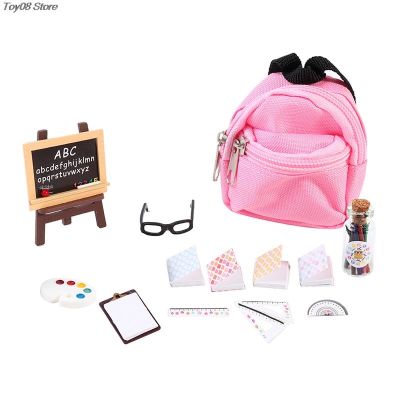 【YF】✤❧◇  DollHouse Miniature School Supplies Combination Set Book